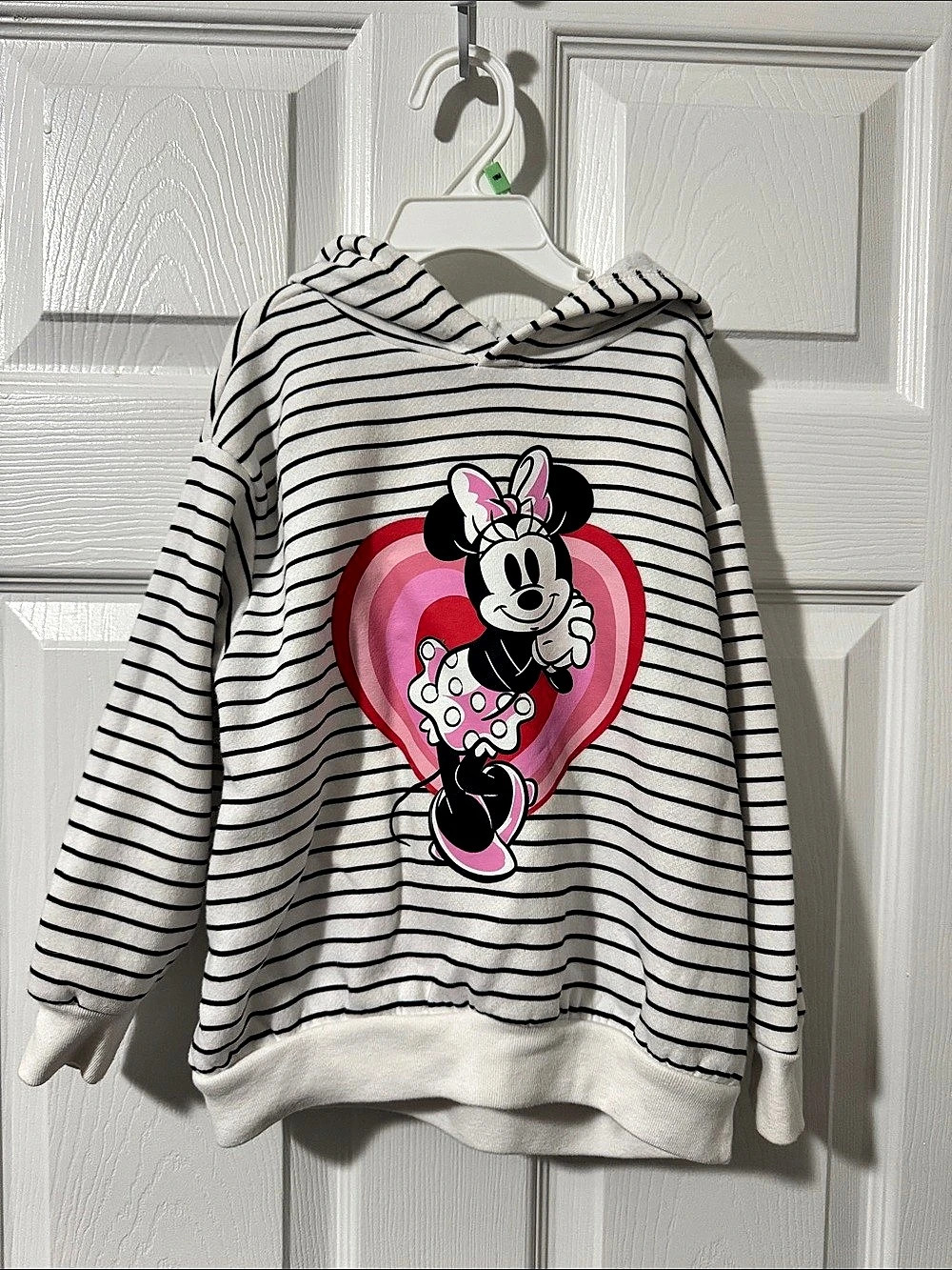 Kids Minnie Mouse Striped Hoodie